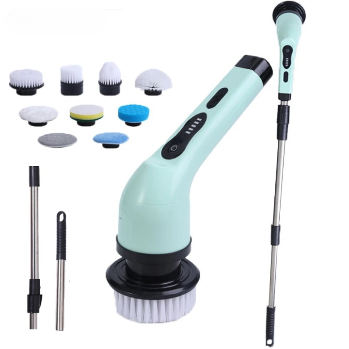 9-in-1 Electric Spin Cleaning Brush with LED Display