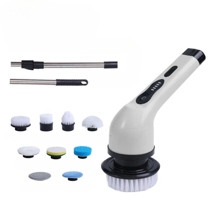 9-in-1 Electric Spin Cleaning Brush with LED Display